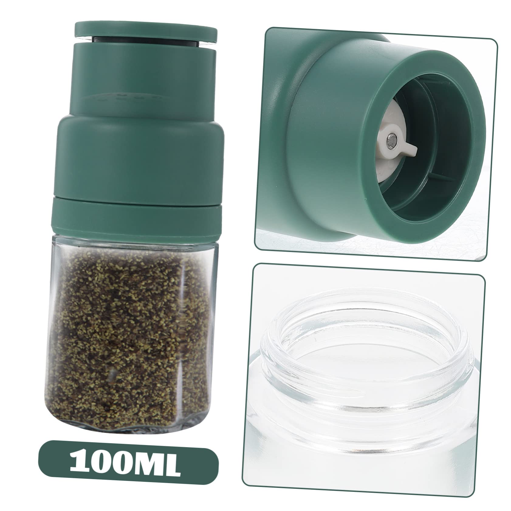 SOLUSTRE Portable Manual Pepper Grinder Kitchen Salt Mill for Spices Grinding Tool for Restaurants and Home Cooking