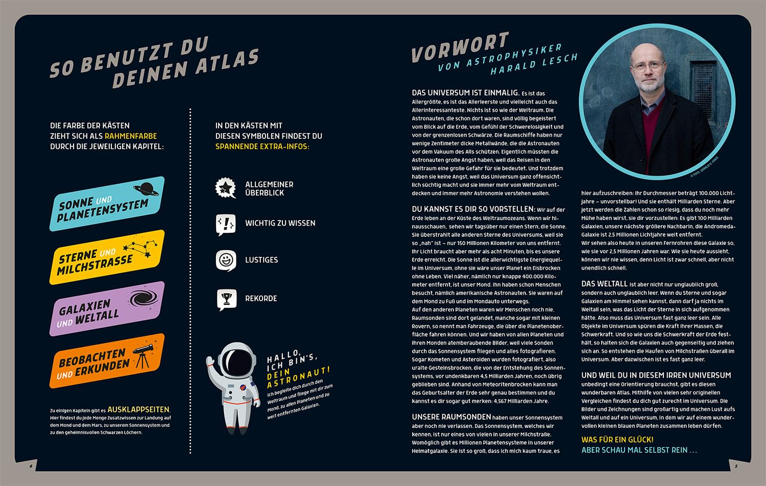 Mein großer Kosmos Weltraumatlas: Alles über Planeten, Sterne und Galaxien! Mit extragroßen Seiten zum Ausklappen und einem Vorwort von Harald Lesch - Kosmos, die Nr. 1 im Bereich Astronomie!