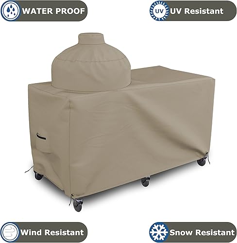 Miniatura 4 de Covers & All Funda para parrilla Big Egg, 12 onzas, impermeable, resistente a los rayos UV y a la intemperie, cubierta de PVC para exteriores con