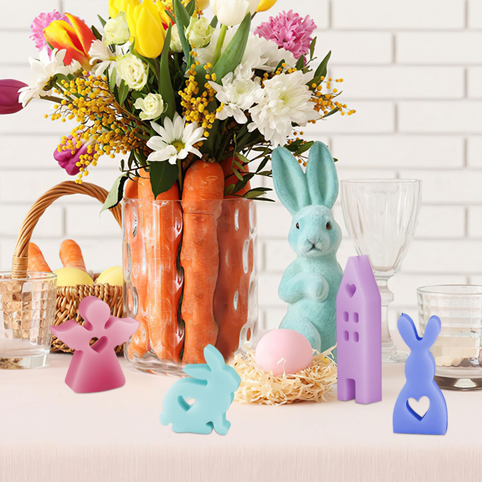 Molde De Silicona 3D Para Velas De Casa De Hadas: Diseño De Bosque Encantado Con Ventanas Goticas Detalles De Raices De Arboles Perfectos Para Pascua D P16249799