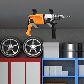Overhead Garage Storage Hook Racks, 2 Set Heavy Duty Overhead Ceiling Mount Hangers Storage Utility Hooks, Double-Sided Ladder Hanger Hooks for Lumber Ladder Brackets, Hose Pipe, Bulky Items