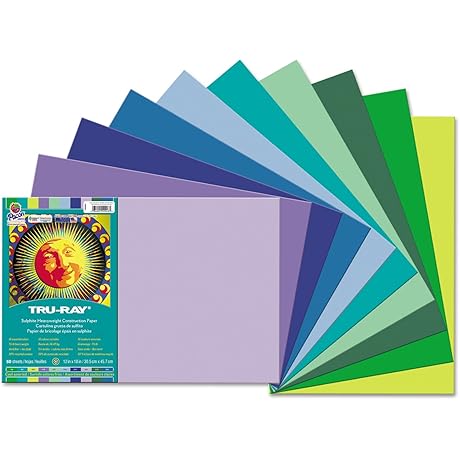 Assorted Paper Construction - 12x18 - 50 Sheets