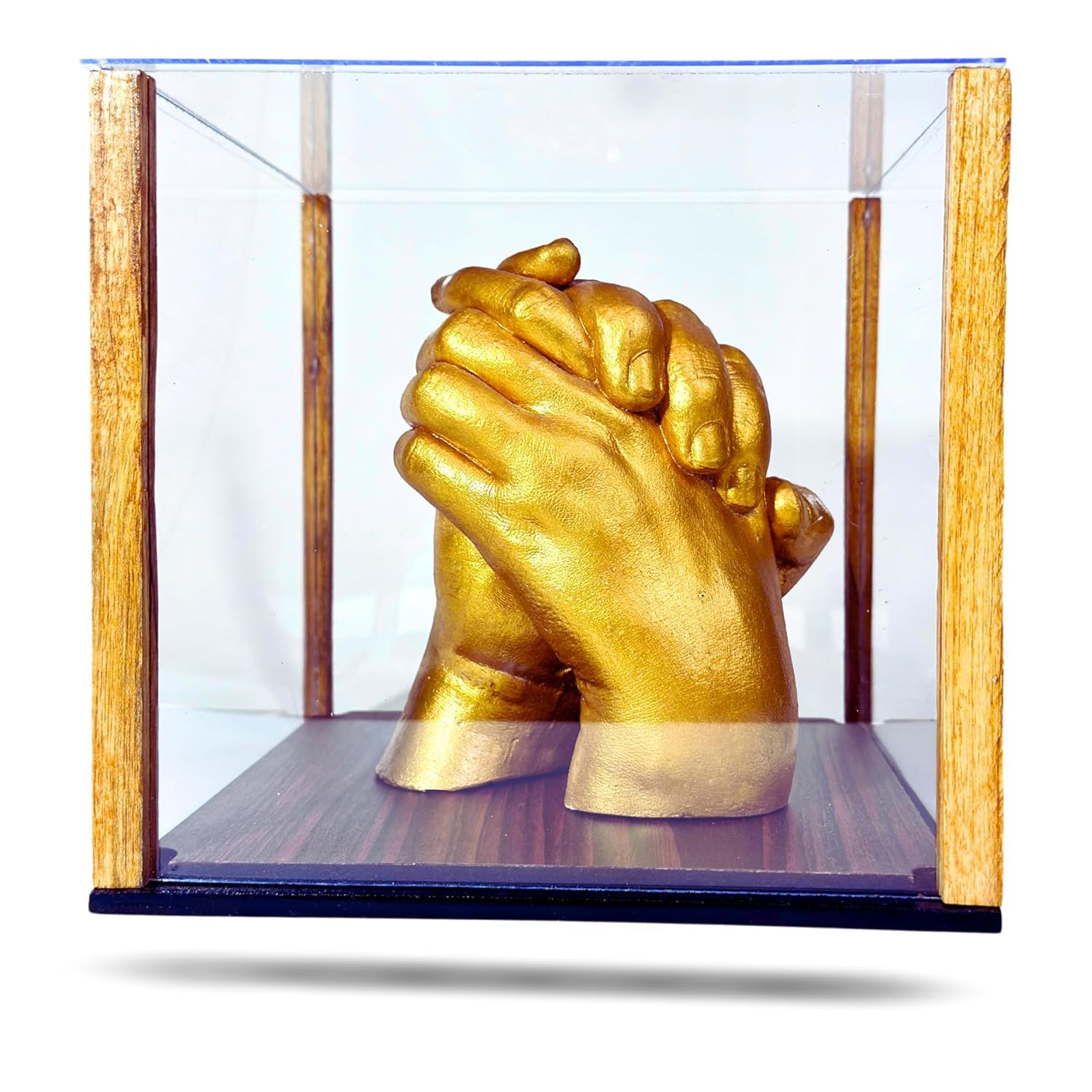 Ubrighty 3D Couple Casting Frame | (Only Display Box) Hand Casting Display Box for Couple Parents Baby,Friends for Hand Casting (Couple Frame Display Box) 3