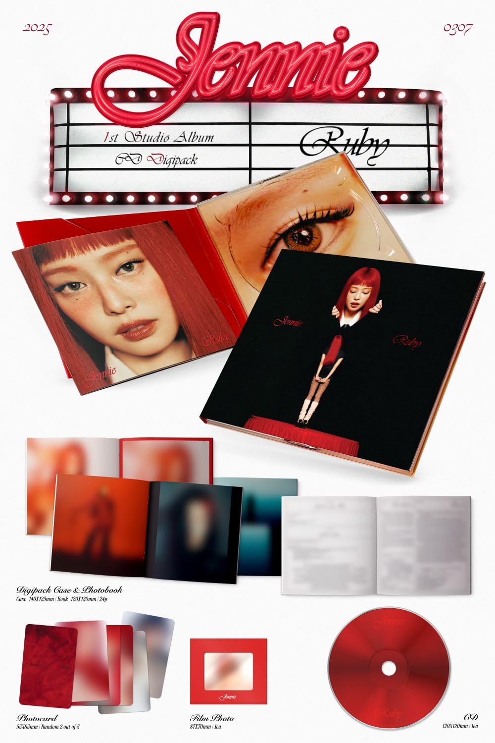 Amazon.com: JENNIE 1st Studio Album ExtraL [Ruby] (Digipack) : Baby