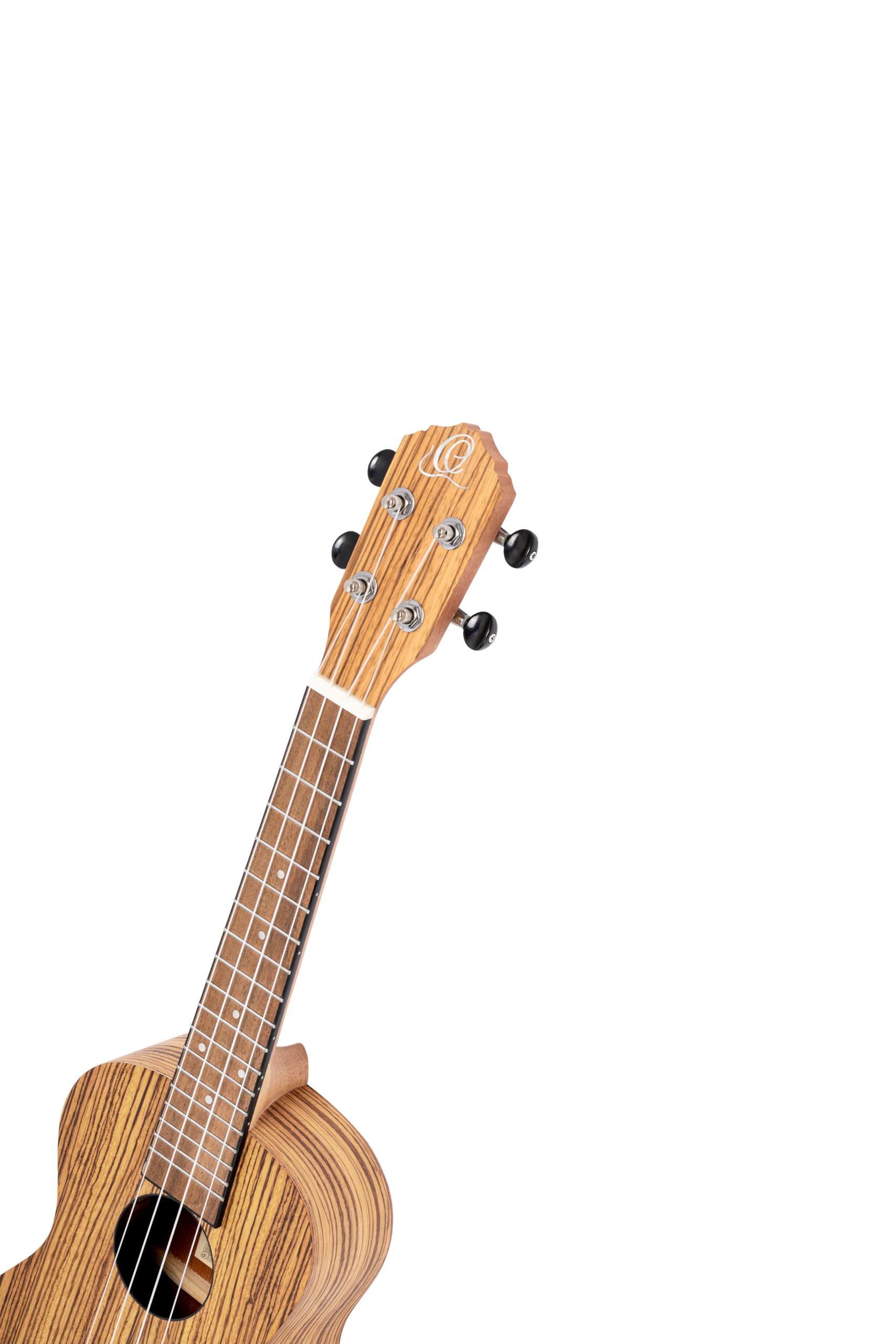 Ortega Guitars Ukulele Concerto Mancino – Elettro-Acustico – Timber Series – Gig Bag Inclusa – Zebrawood, Natural (RFU11ZE-L)