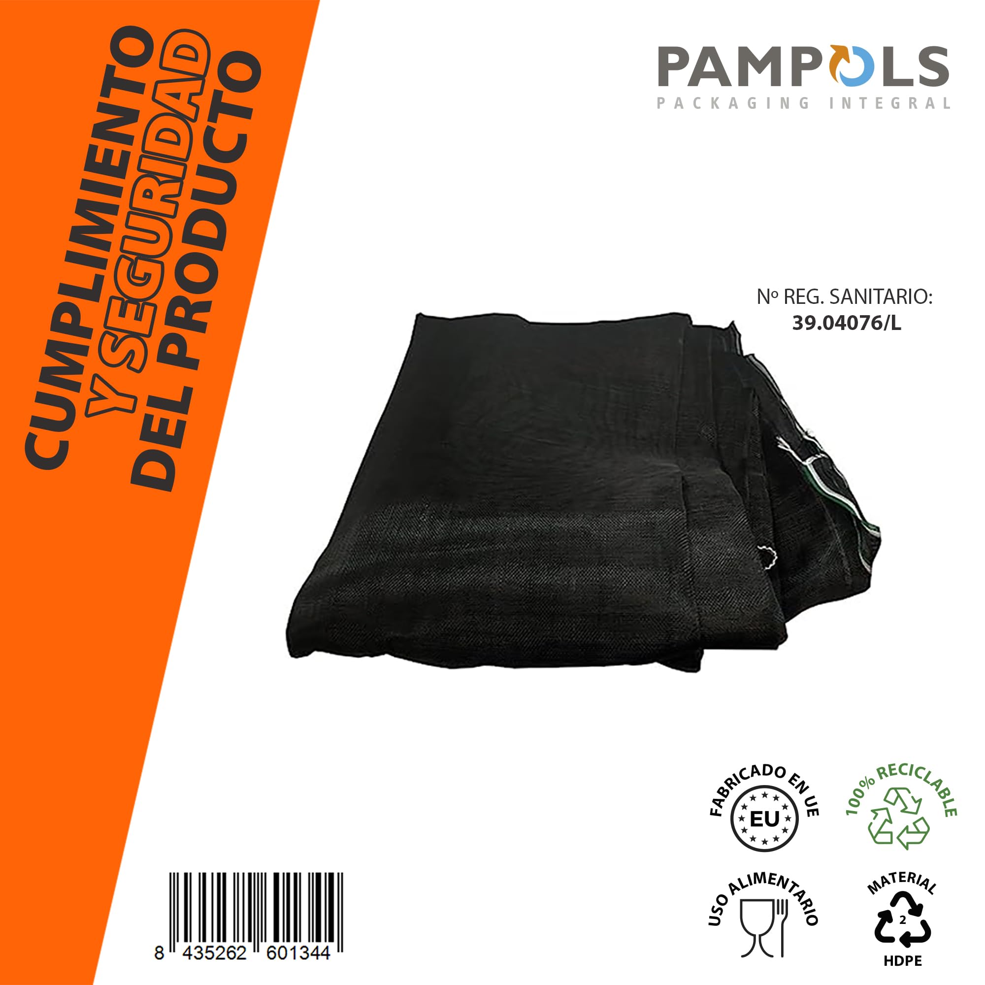 Malla para Recogida de Aceitunas o Almendras| Negra | Manta para Olivas | 6x12 Metros (72 m2)