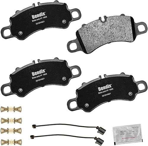 Vista 116 de Bendix Priority1 CFC1035 Pastillas de freno delanteras de cerámica para modelos seleccionados Chevrolet Aveo, Aveo5, Optra, Spark, Spark EV, Pontiac