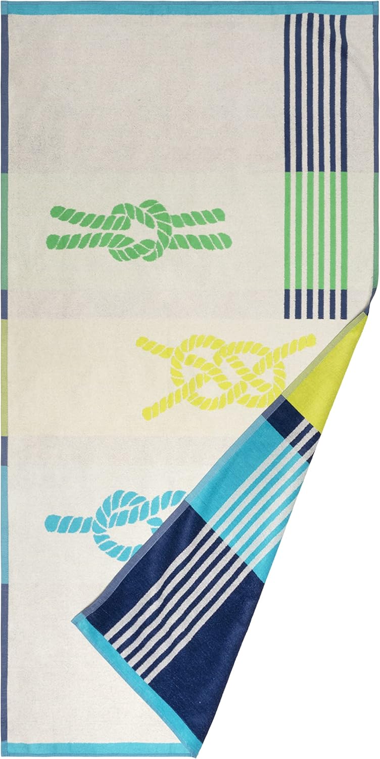 Superior Marine Knots Oversized Towel, 35" x 67", Royal Blue