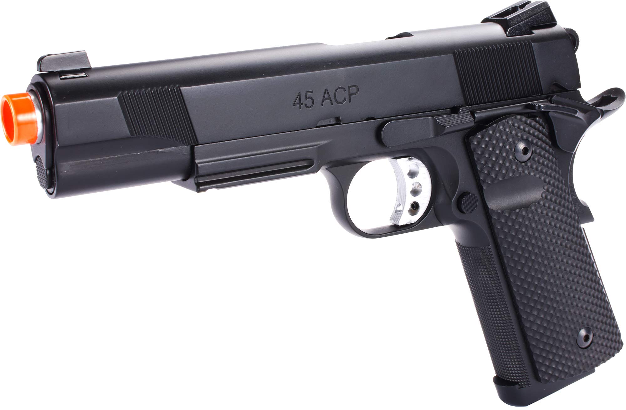 Evike Airsoft - SOCOM Gear Les BAER Licensed Ultimate Recon Airsoft 1911 GBB Airsoft Pistol by KJW (Model: Diamond Handle/Green Gas)