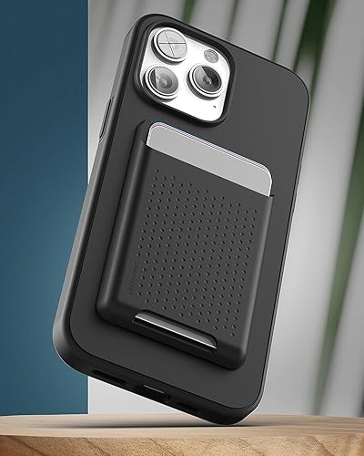 Miniatura 6 de ENCASED MAG - Juego de billeteras, diseñada para iPhone 15 Pro Max, funda con tarjetero (compatible con MagSafe) - (V2 botones precisos revisados)