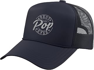 Best Pop Ever Bold Vintage Badge Trucker Hat with Adjustable Mesh Back