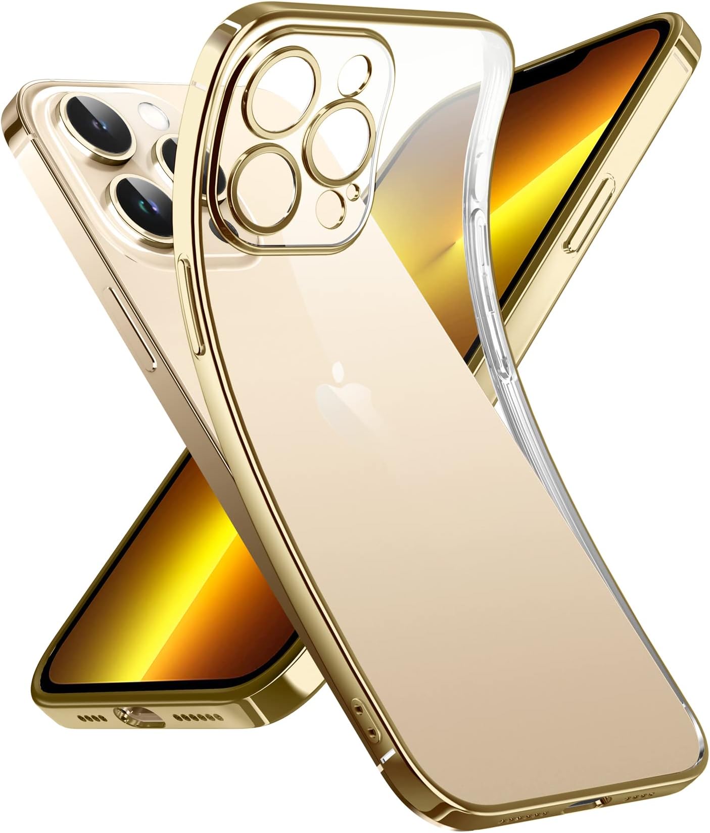 Iphone 13 Pro Schutzhülle Mit Kameraschutz Supdeal Crystal Clear Hülle für iPhone 13 Pro, Niemals gelb mit