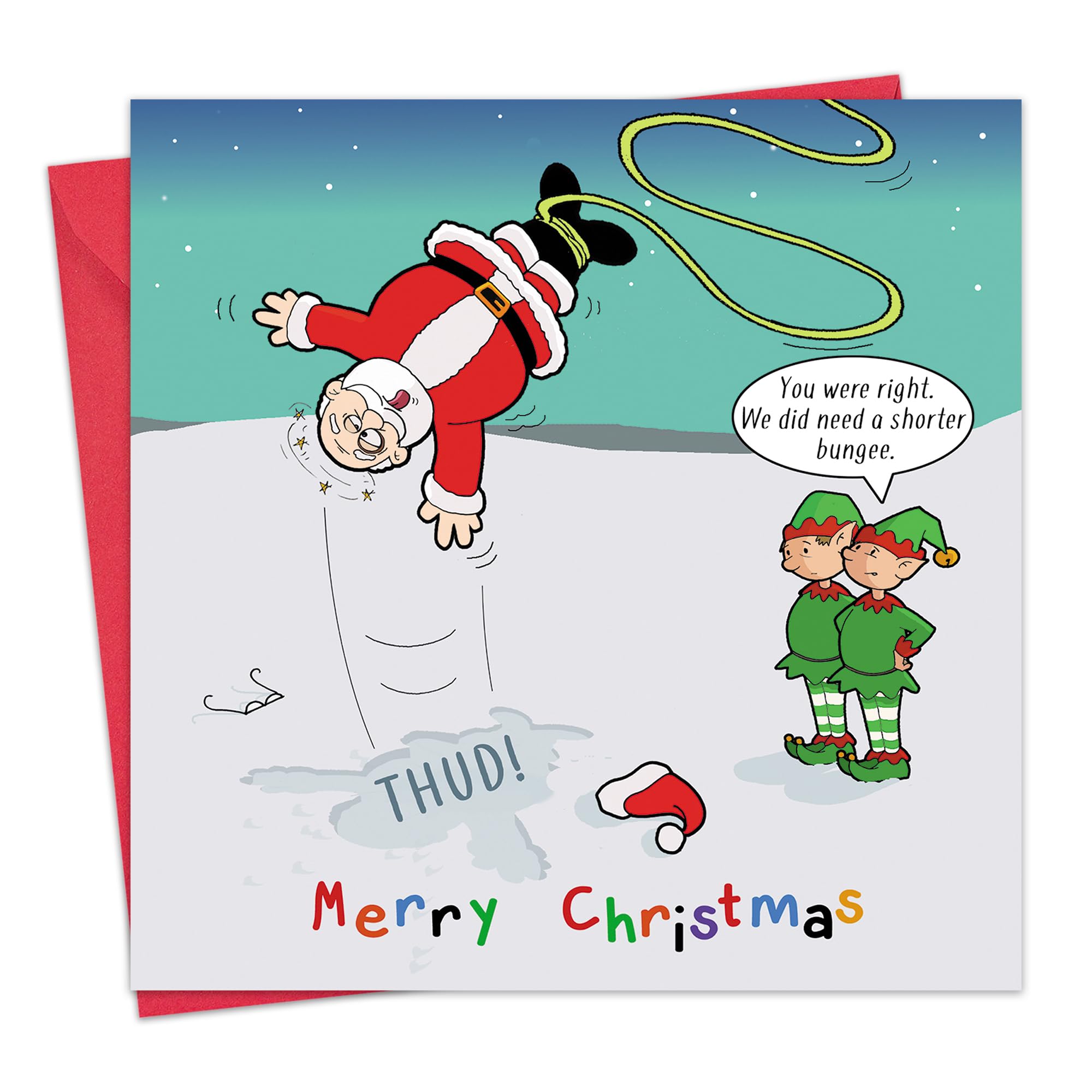 Twizler Biglietto Di Natale Per Mamma E Papà – Pinguini, Formato 15,5x15,5 Cm, Con Busta, Fatto In UK