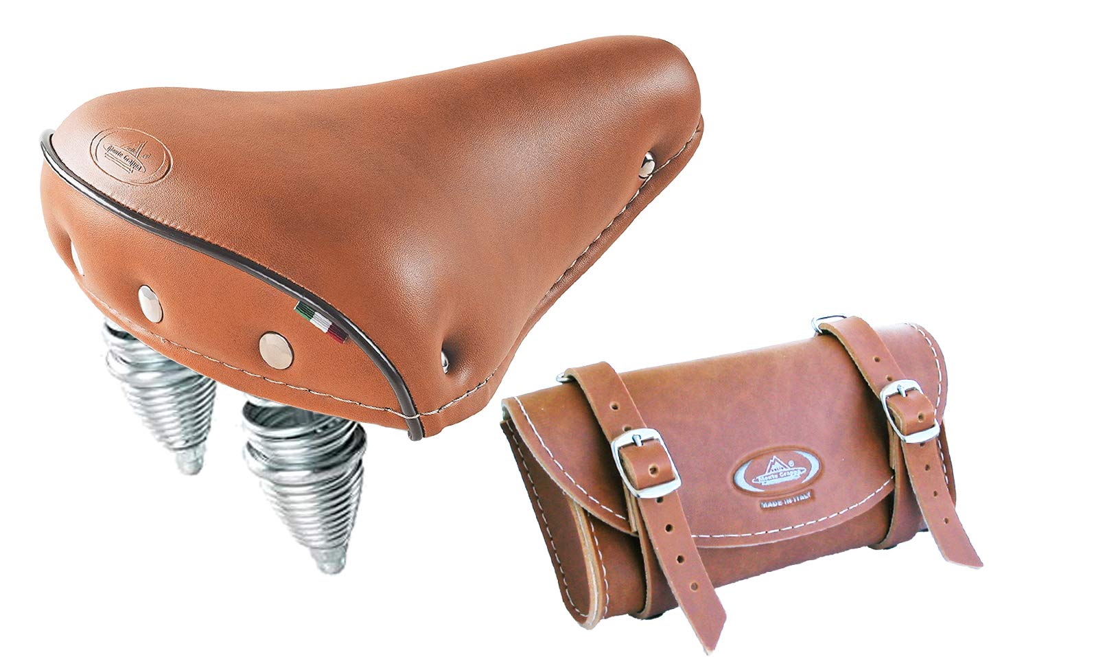 Montegrappa Cruiser Vintage SM 110 Iris Saddle + Montegrappa Bag Model 0016