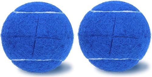 Miniatura 10 de Magicorange 2 pelotas de tenis precortadas para patas de muebles y protección del suelo, almohadillas de fieltro resistentes de larga duración