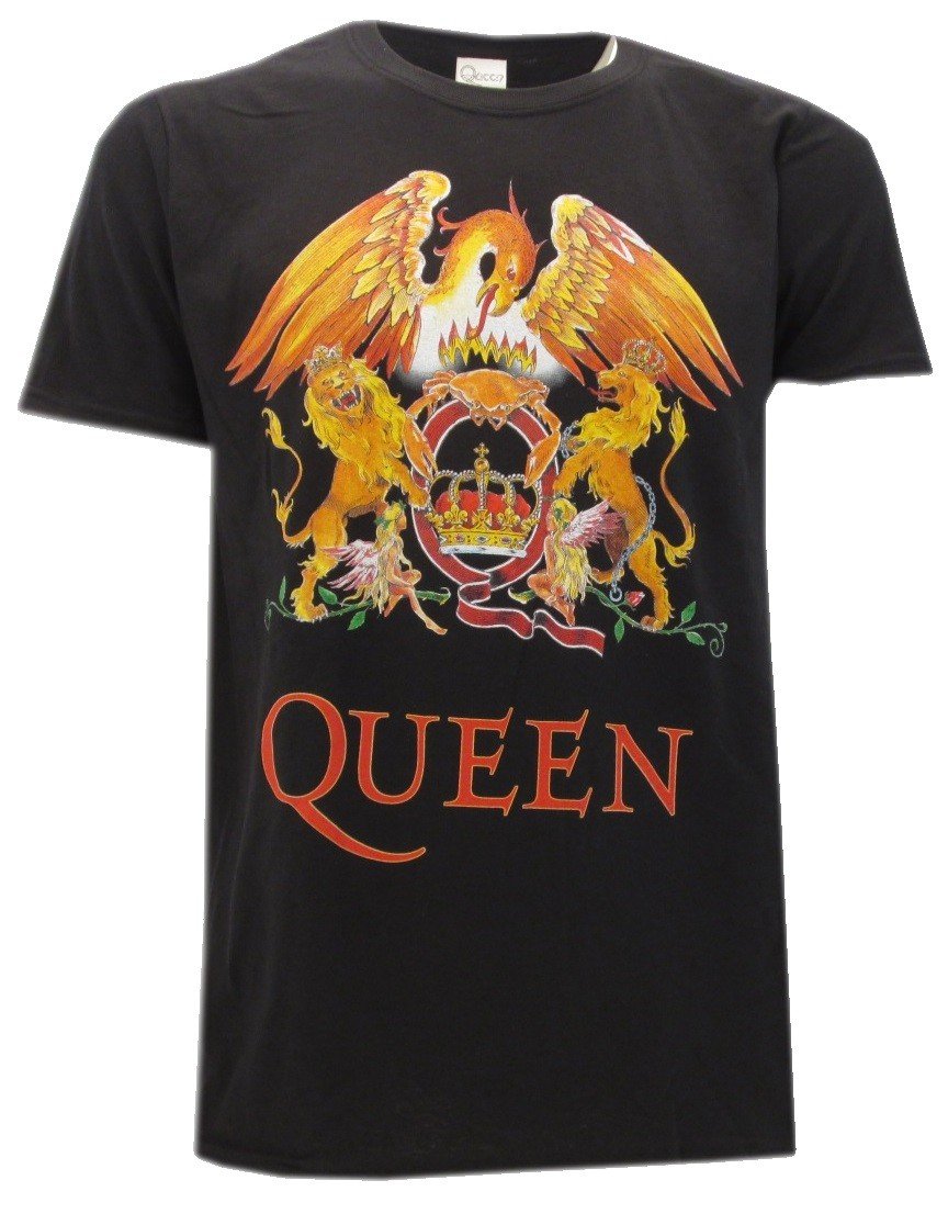 T-Shirteria – T-shirt original Queen – Tailles XS, S, M, L, XL – Noir - Les Beatles, Paul McCartney, John Lennon, RIngo Starr, George Harrison T-Shirteria - T-shirt original Queen - Tailles XS, S, M, L, XL - Noir