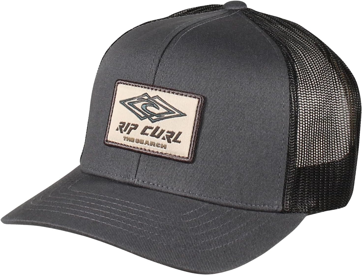 Rip Curl Custom Curve Trucker Hat - Washed Black Diamond