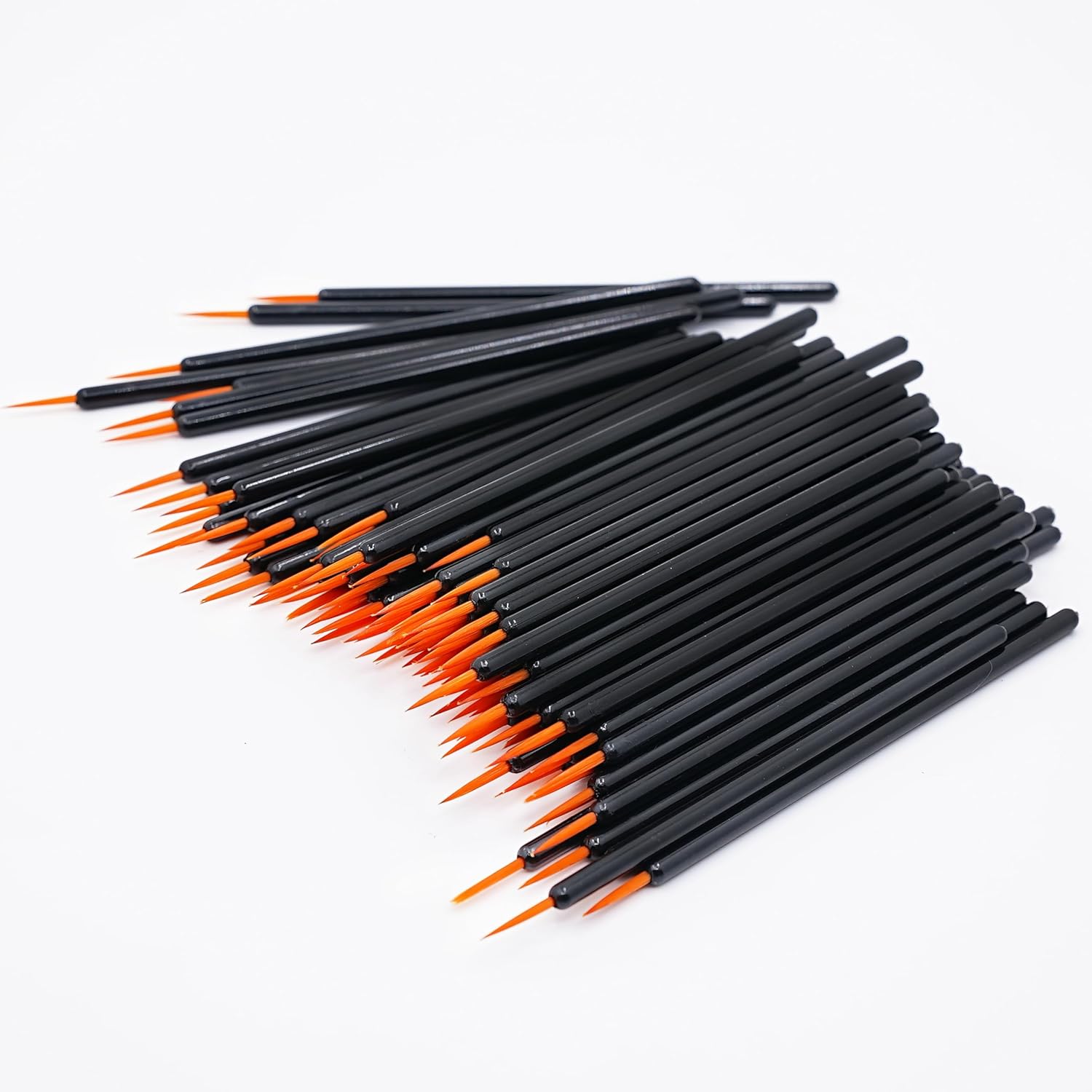 i-Laesh 100 Disposable Eyeliner Brushes Applicators | Ultra-Fine Tip, Lip & Eye Lash Makeup Tool, Easy to Use, Soft, Beginner-Friendly