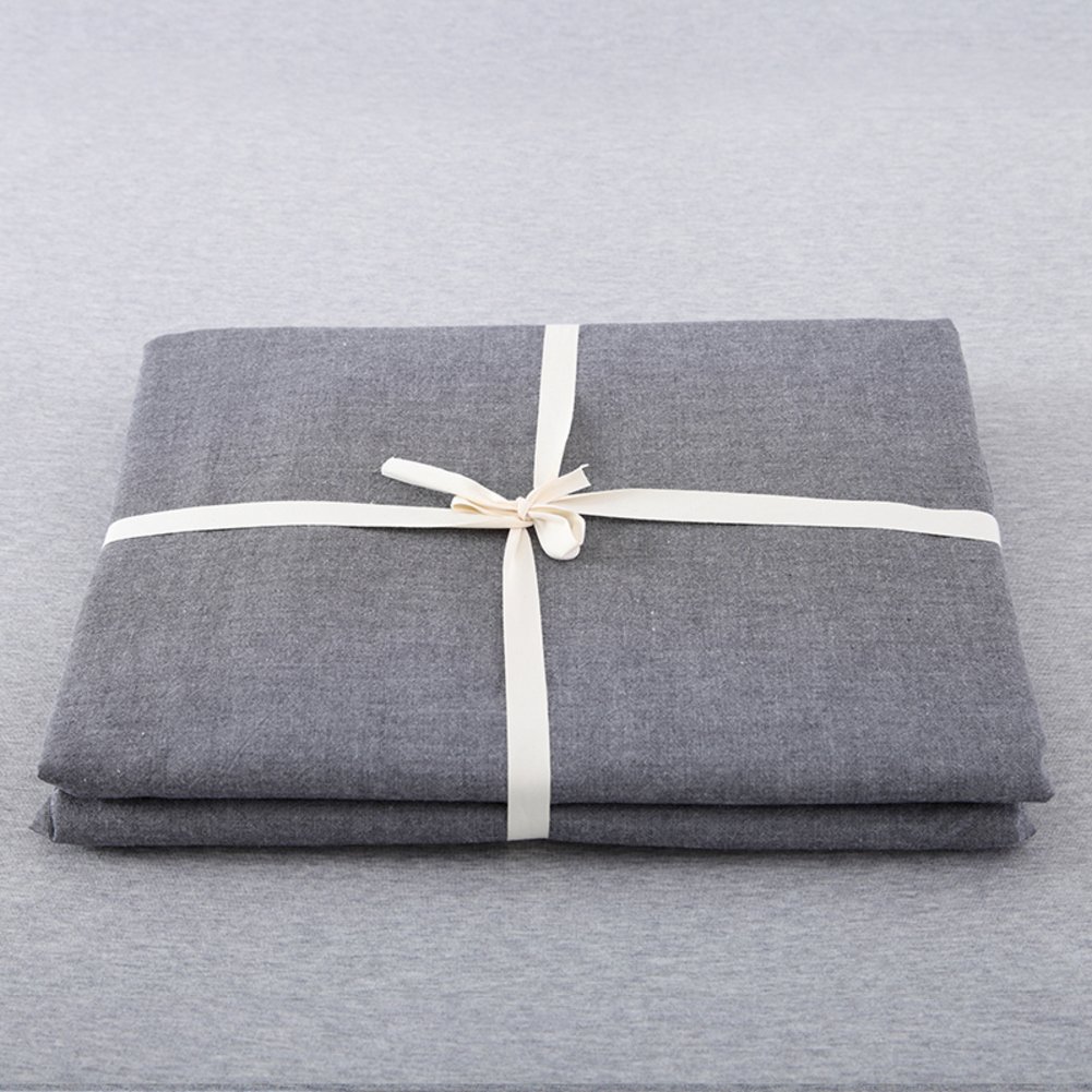 Laver le linge de lit en coton uni pour une chambre zen 240x250