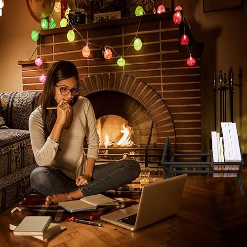 Miniatura 9 de WIMART Soporte para registros, estante de almacenamiento de discos, estante para libros, soporte para exhibición de álbumes para el hogar, oficina