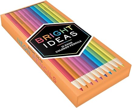 Amazon クロニクルブックス 色鉛筆 ブライトアイデア ネオンカラー 色鉛筆 文房具 オフィス用品