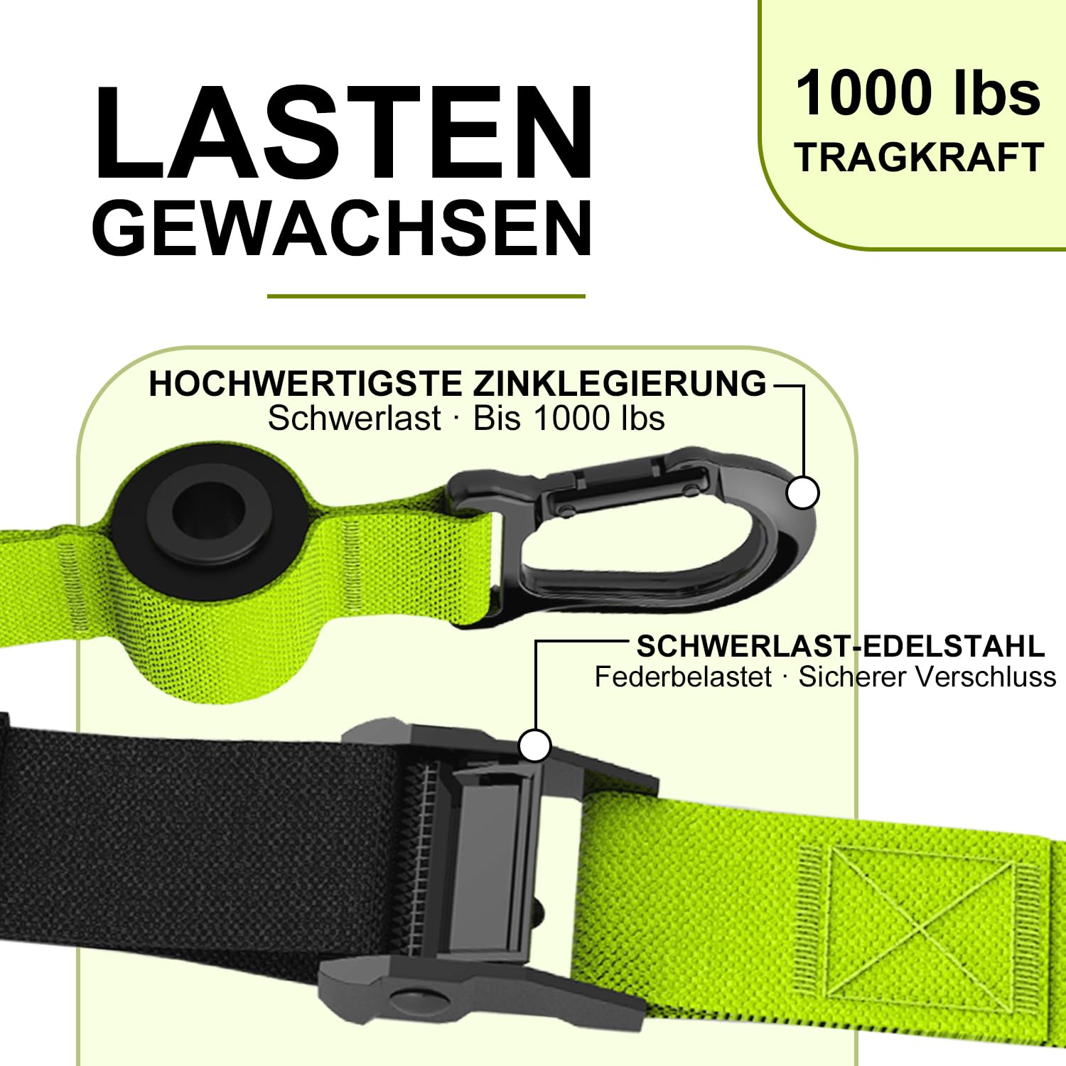 RHINOSPORT Allenamento Sospensione Sling Trainer Set per Allenamento con Sistema di Ancoraggio per Porta, Regolabile, per Fitness, a casa, in Viaggio e per l'allenamento in Interni ed Esterni