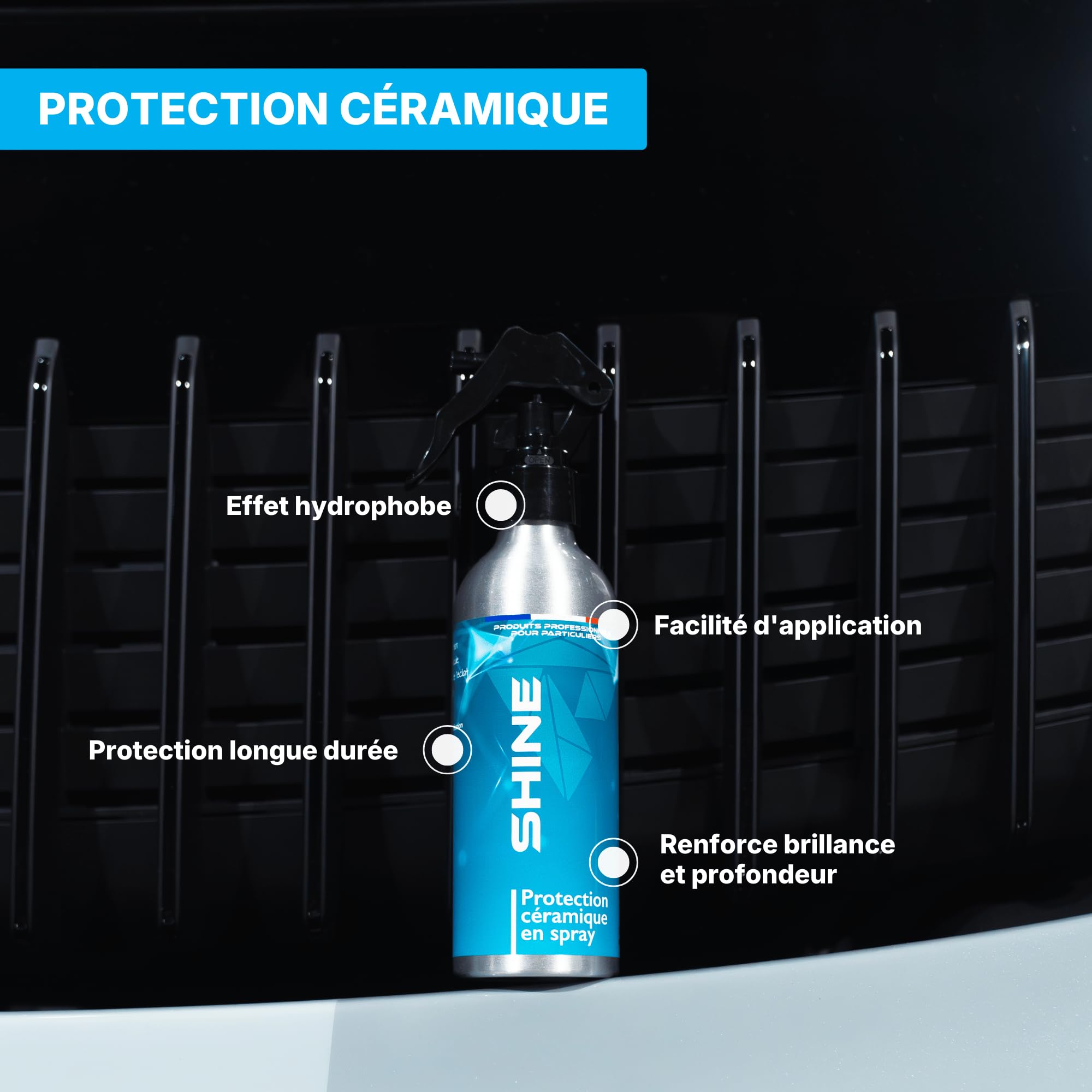 SHINE - Protección de cerámica - 200 ml - Protege tu vehículo con una barrera duradera contra los elementos exteriores