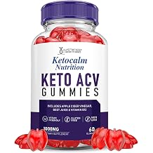 Justified Laboratories Ketocalm Keto ACV Gummies 1000 mg - 60 Count - Formulated with Apple Cider Vinegar, Folate & Vitamin B12 - Non-GMO, Vegan, Gluten Free - 30 Servings