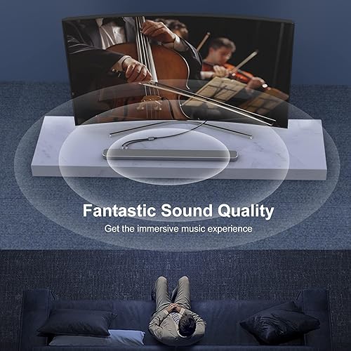 Miniatura 3 de MOSWAG Cable RCA, cable de audio de 2RCA a 0.138 in, sonido de alta fidelidad de 10 pies3M, cable de audio RCA a AUX trenzado de nailon compatible