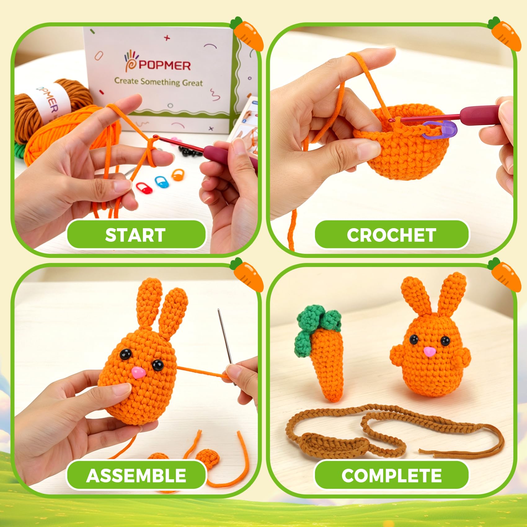 Beginner Crochet Kit - Make Cute Crafts! -8