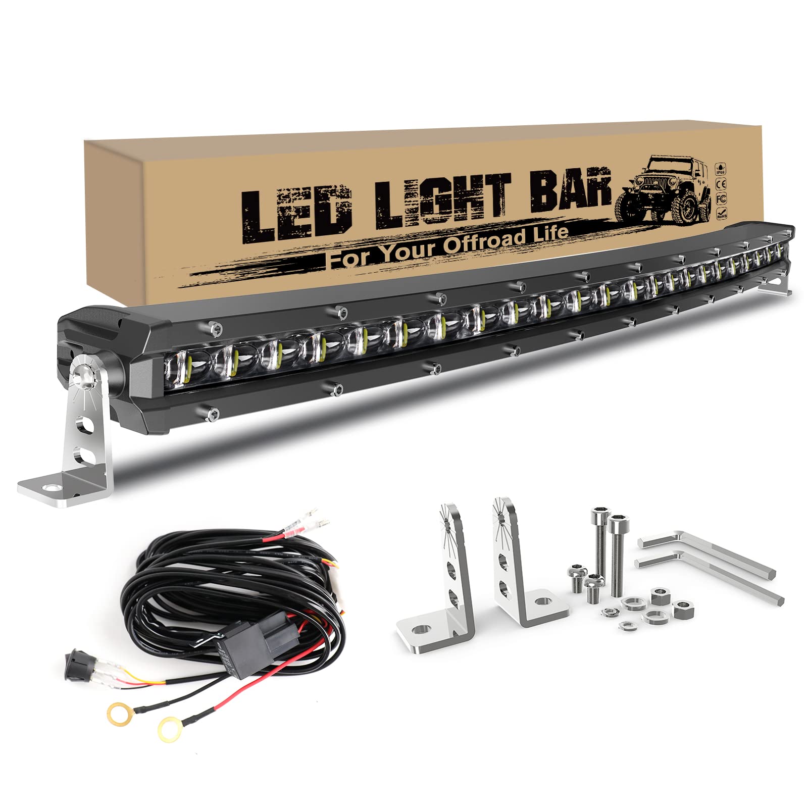 Colight 50 Inch Slim LED Light Bar – 1350W Flood/Spot Combo For Off-Road Trucks & SUVs