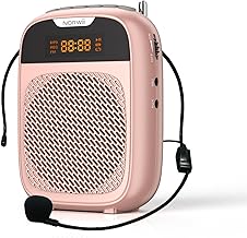 Norwii Mini amplificateur de Voix Portable Rechargeable Bluetooth 4000 mAh avec Microphone Filaire, système de sonorisation, amplificateur Vocal Personnel pour Enseignants, Guides touristiques