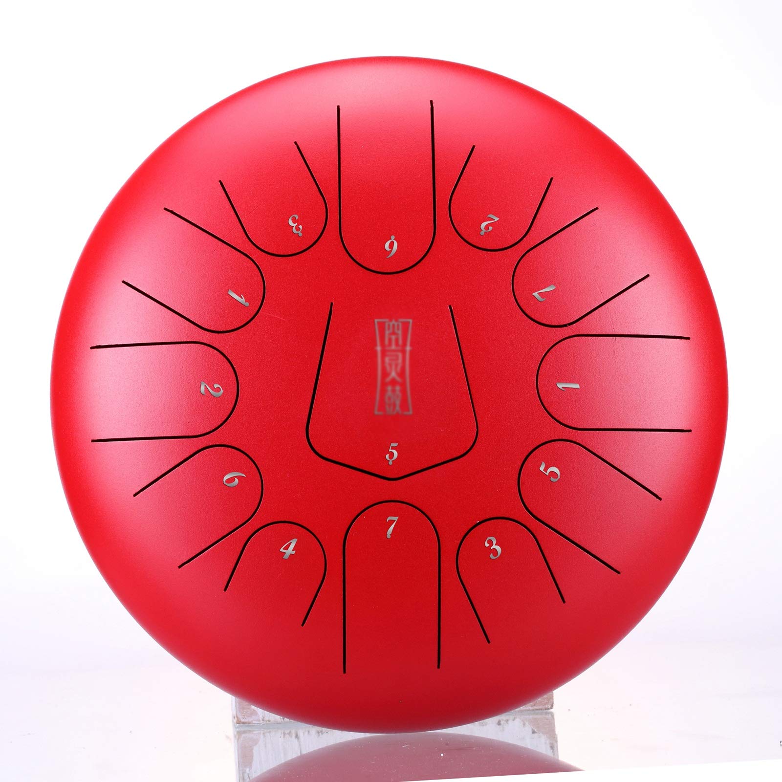 Tamburo in acciaio Tongue 13-tono Strumentazione percussioni da 12 pollici-C Key, regalo per adulti e bambini, meditazione, yoga e zen (33 cm) (Color : C)