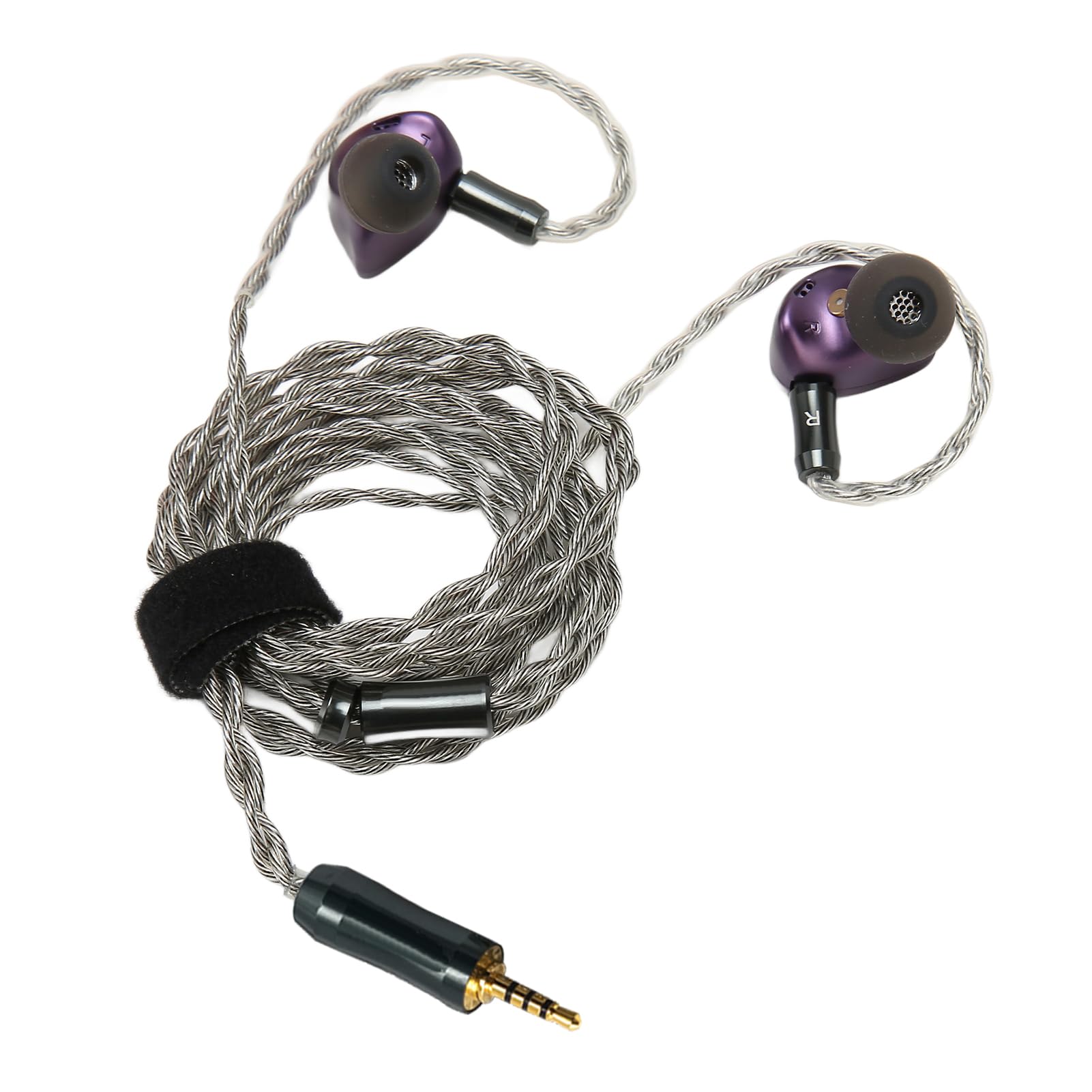 Cocoarm Monitor Earbuds z Odpinanym Kablem, HiFi 13mm Podwójny (2.5)