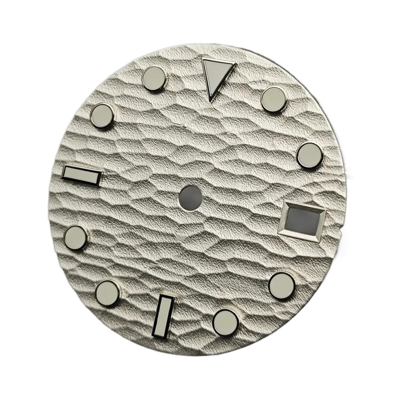 Cadran de montre 28,5 mm de finition précise blanche compatible NH35 et 4R
