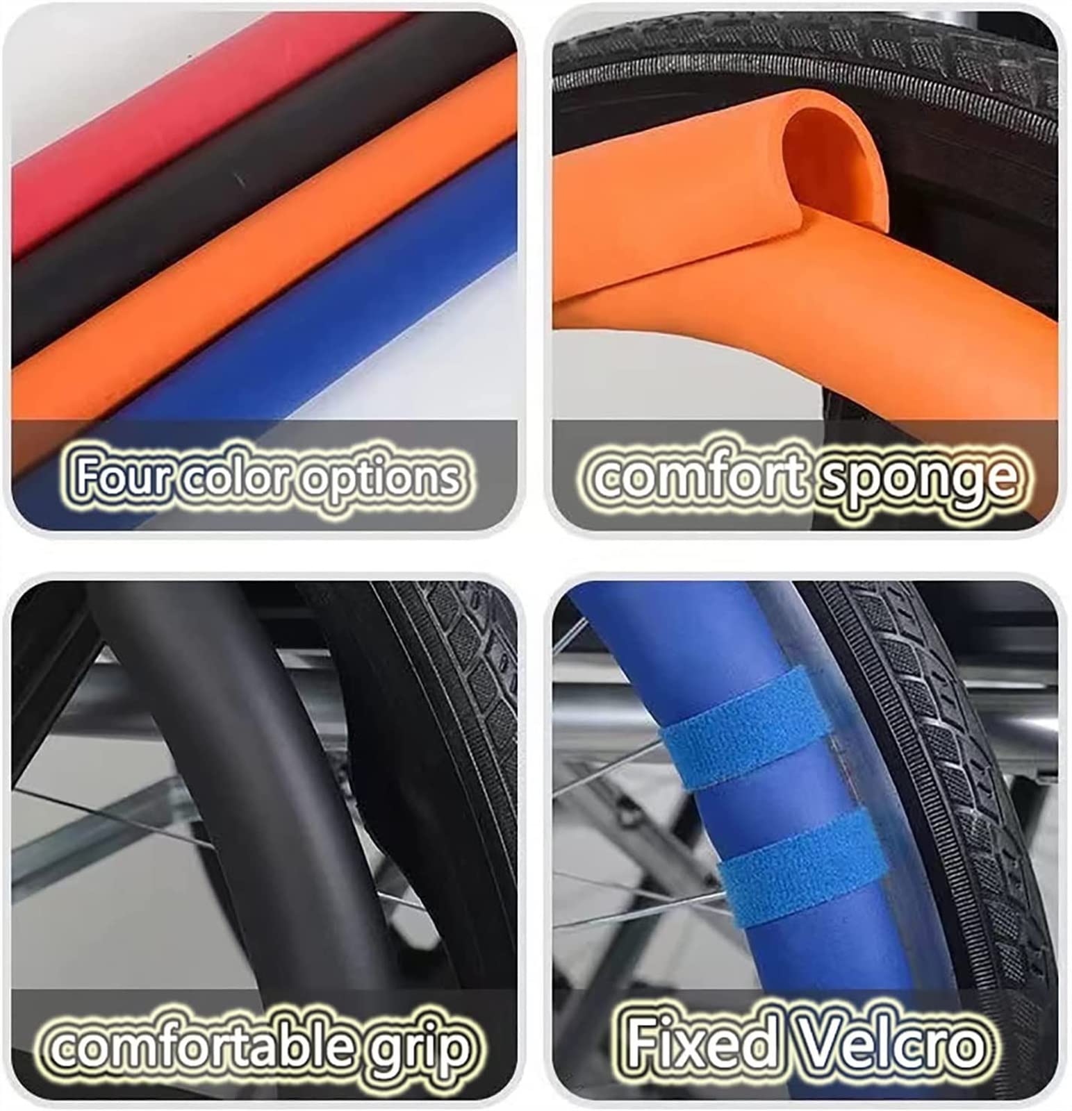 Funda para Empuje Manual, Fundas para Borde de Empuje para Silla de Ruedas, Funda Protectora de Silicona con Anillo de Empuje para Rueda Trasera para Silla de Ruedas, Se Adapta a Todas Las Sillas de