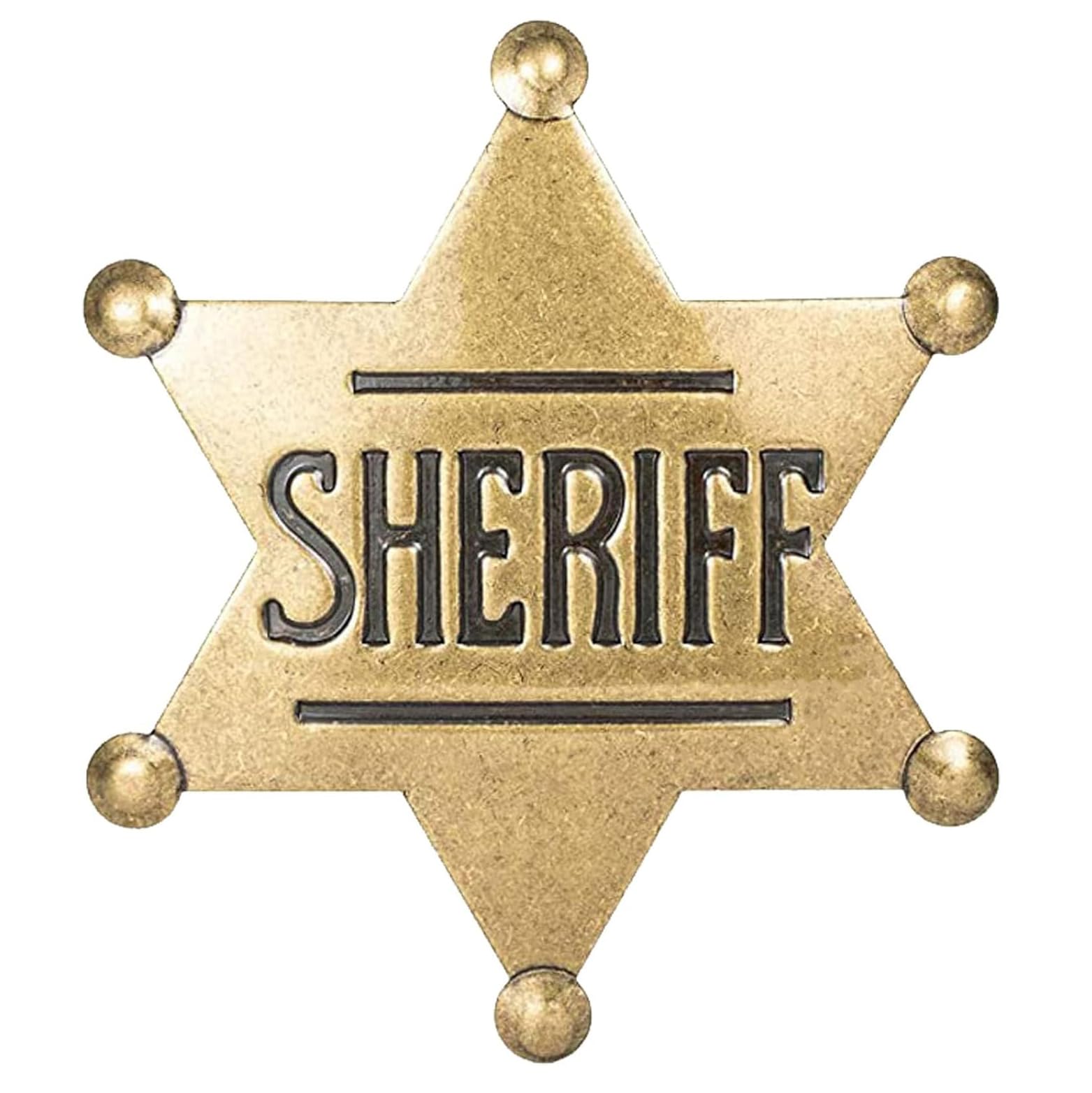 Finduat Mental Western Sheriff Badge for Kids Adults Party Favors Supplies, School Carnival Prizes, Party Bag Gift Fillers