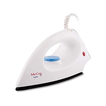 McCoy Jupiter 1000-Watt Dry Iron (White/Blue)