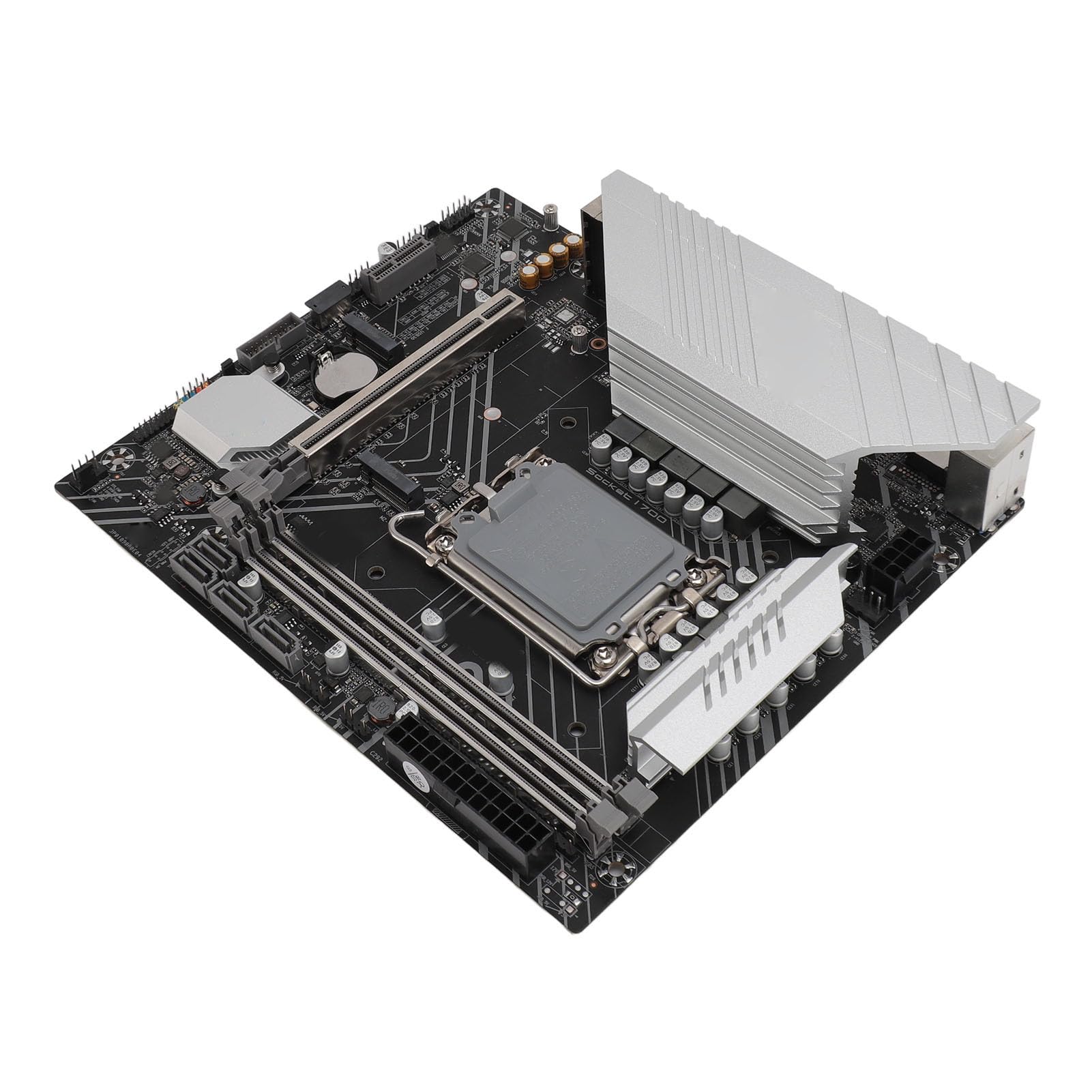 Zunate Scheda Madre B760M K DDR4, LGA 1700, per Serie GEN12/13, Scheda Madre ATX, PCle 4.0, HDMI 2.0, SATA3.0, 2xUSB3.0, 2xUSB2.0, M.2 SSD, RJ45, VGA, Aura SYNC