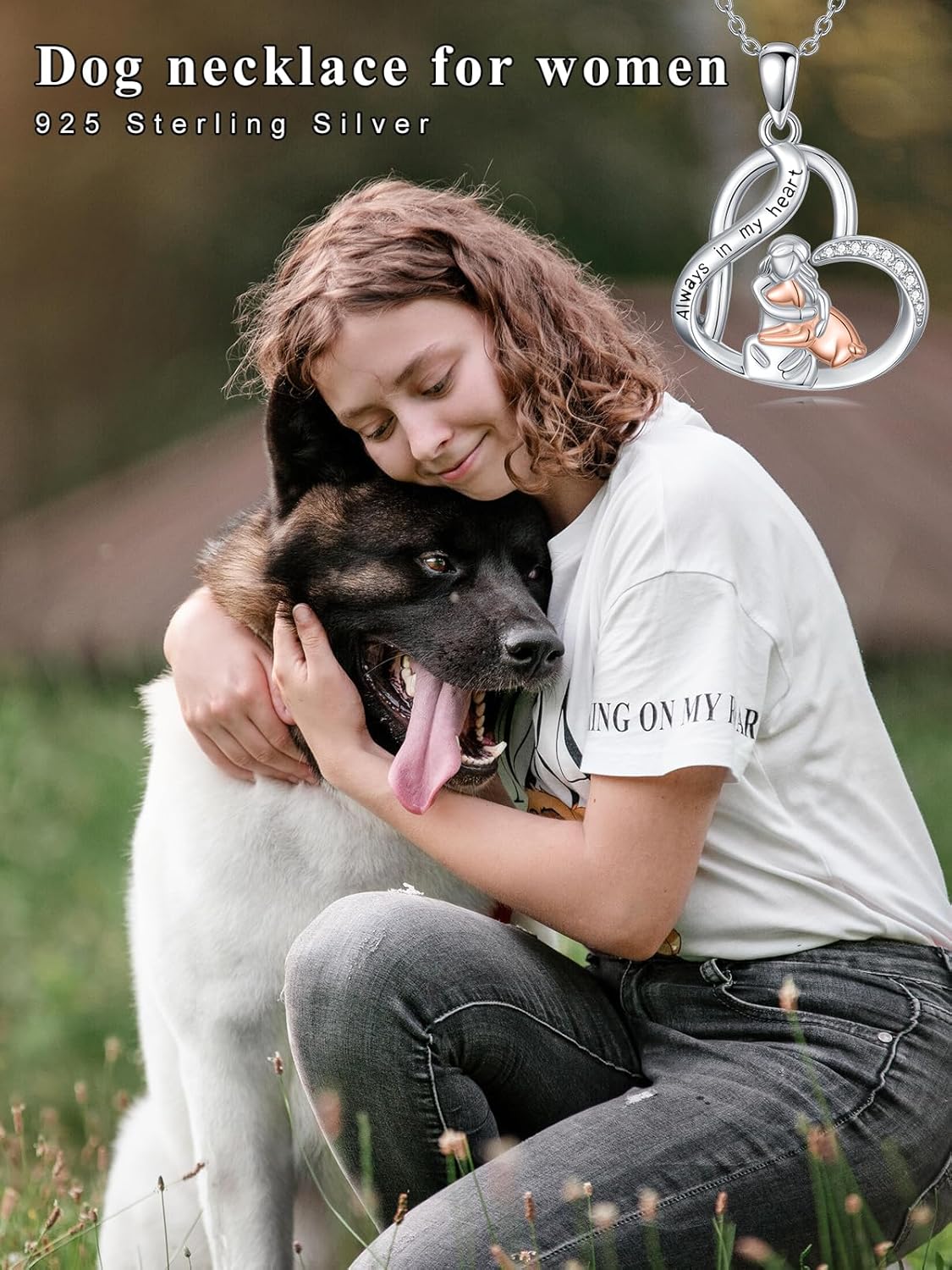 Dragonfly/Butterfly/Elephant/Hummingbird/Axolotl/Horse/Panda/Bee necklace for Women 925 Sterling Silver Heart Pendant Necklace Animal Jewelry Gifts for Women - Image 6