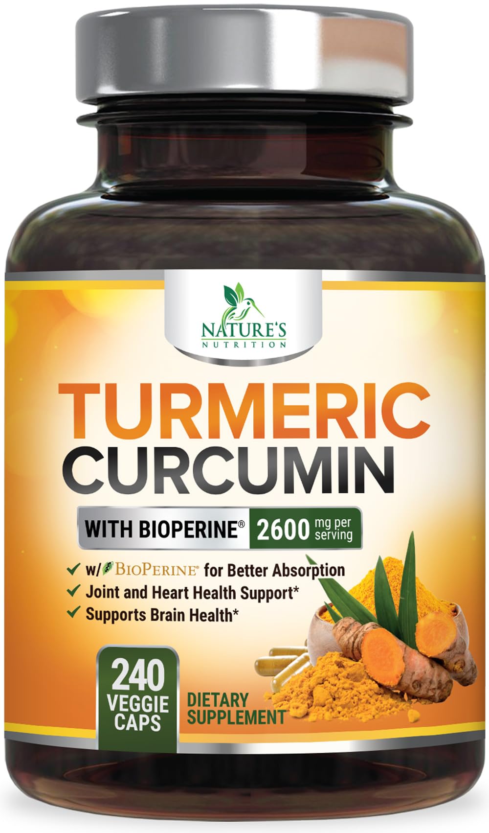 Nature's Nutrition Turmeric Curcumin