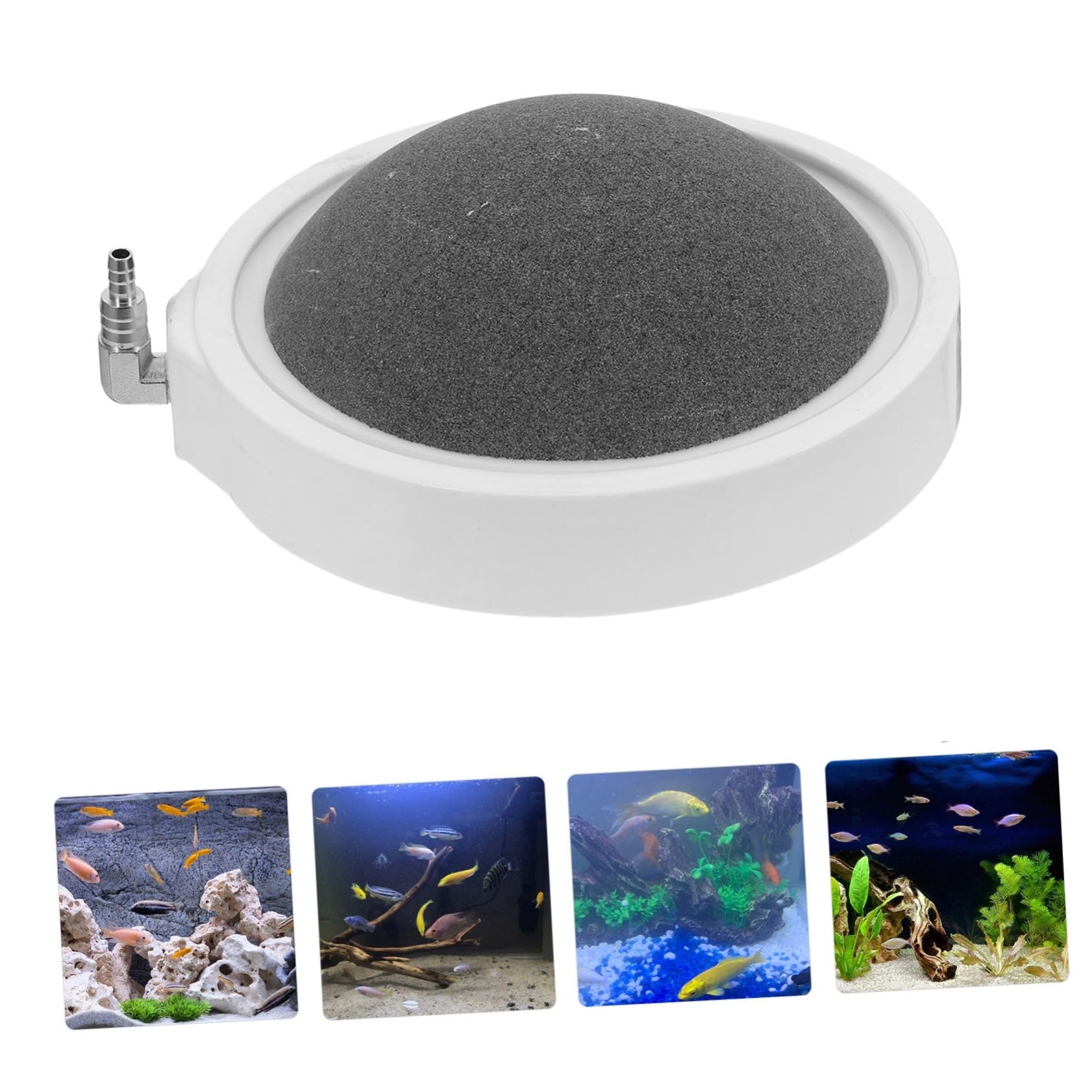 Hohopeti 2piezas Piedra De Aire para Acuarios Aumenta La Oxigenación y Circulación del Agua Accesorios De Burbujas para Peceras Difusor De Burbujas Silencioso para Tipo De Acuarios