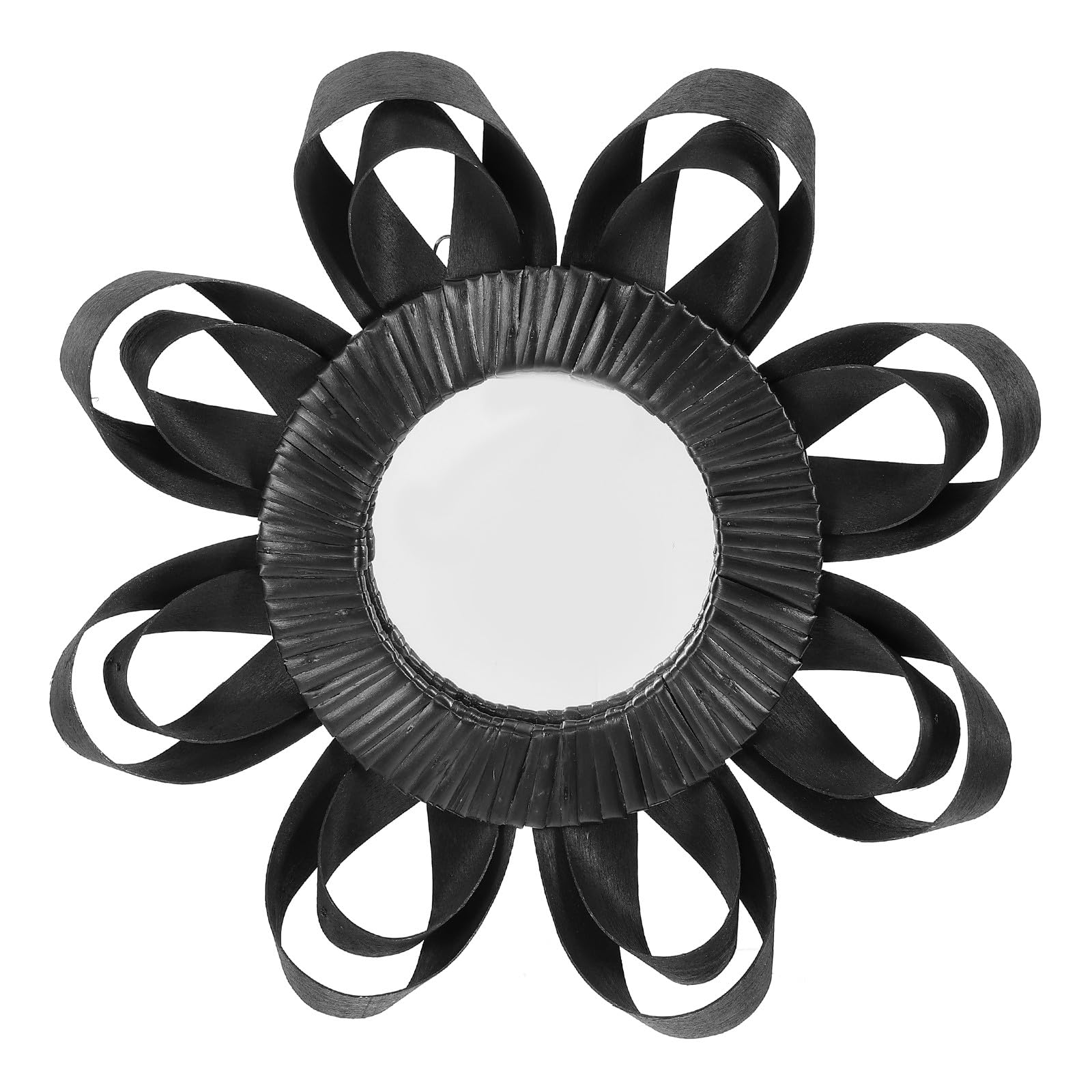 Miroir en rotin tressé pour illuminer une entrée sombre