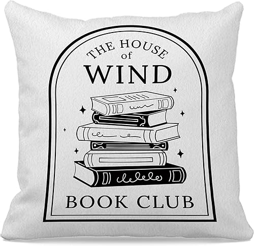 ACOTAR Gift Suriel Tea Co - Funda de almohada de 18 x 18 pulgadas, una corte de espinas y rosas, funda de cojín decorativa para biblioteca, hogar,