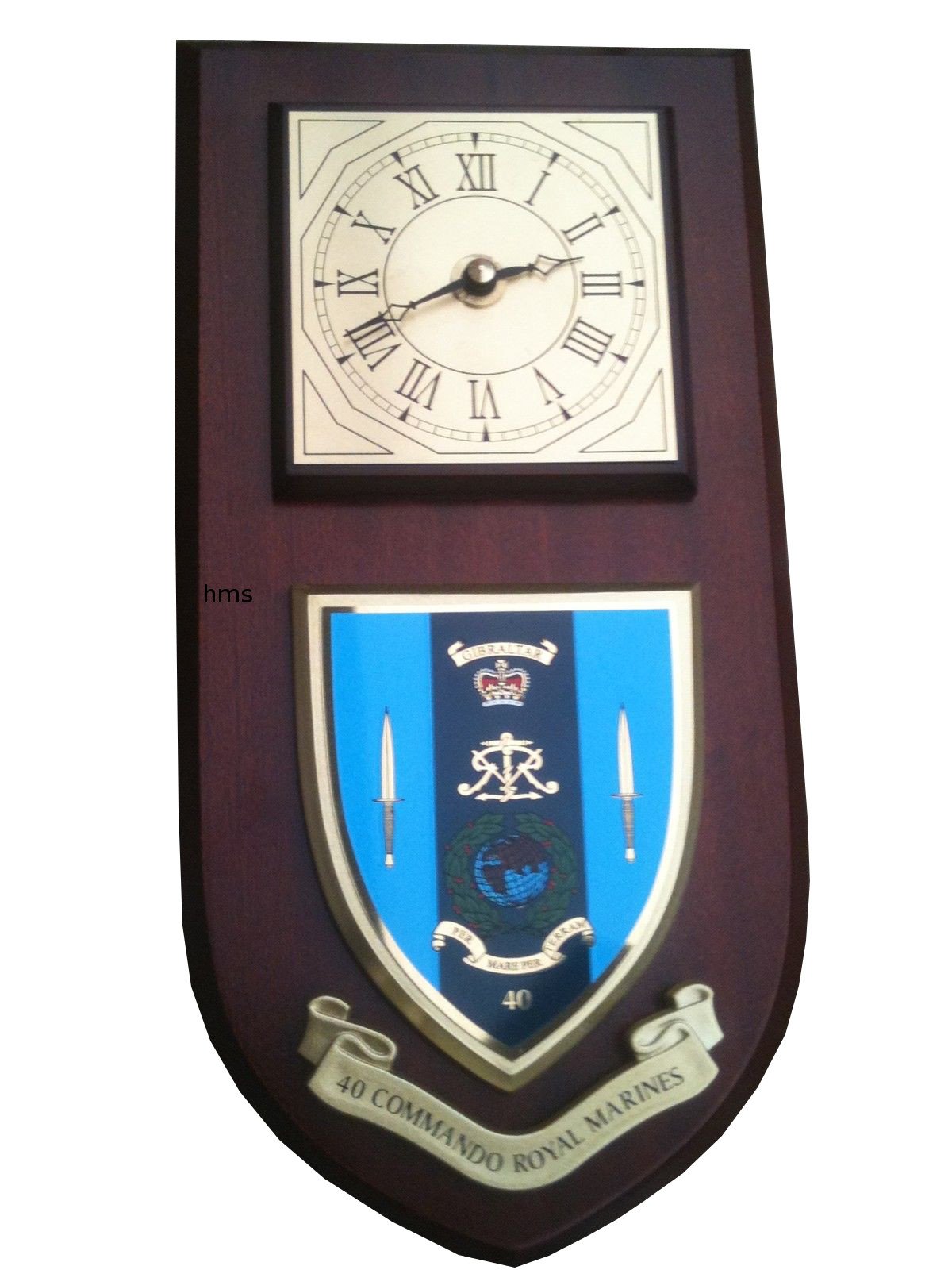 Hunting And Military Store 40 Commando Royal Marines Regimental Military Wall Plaque & Clock