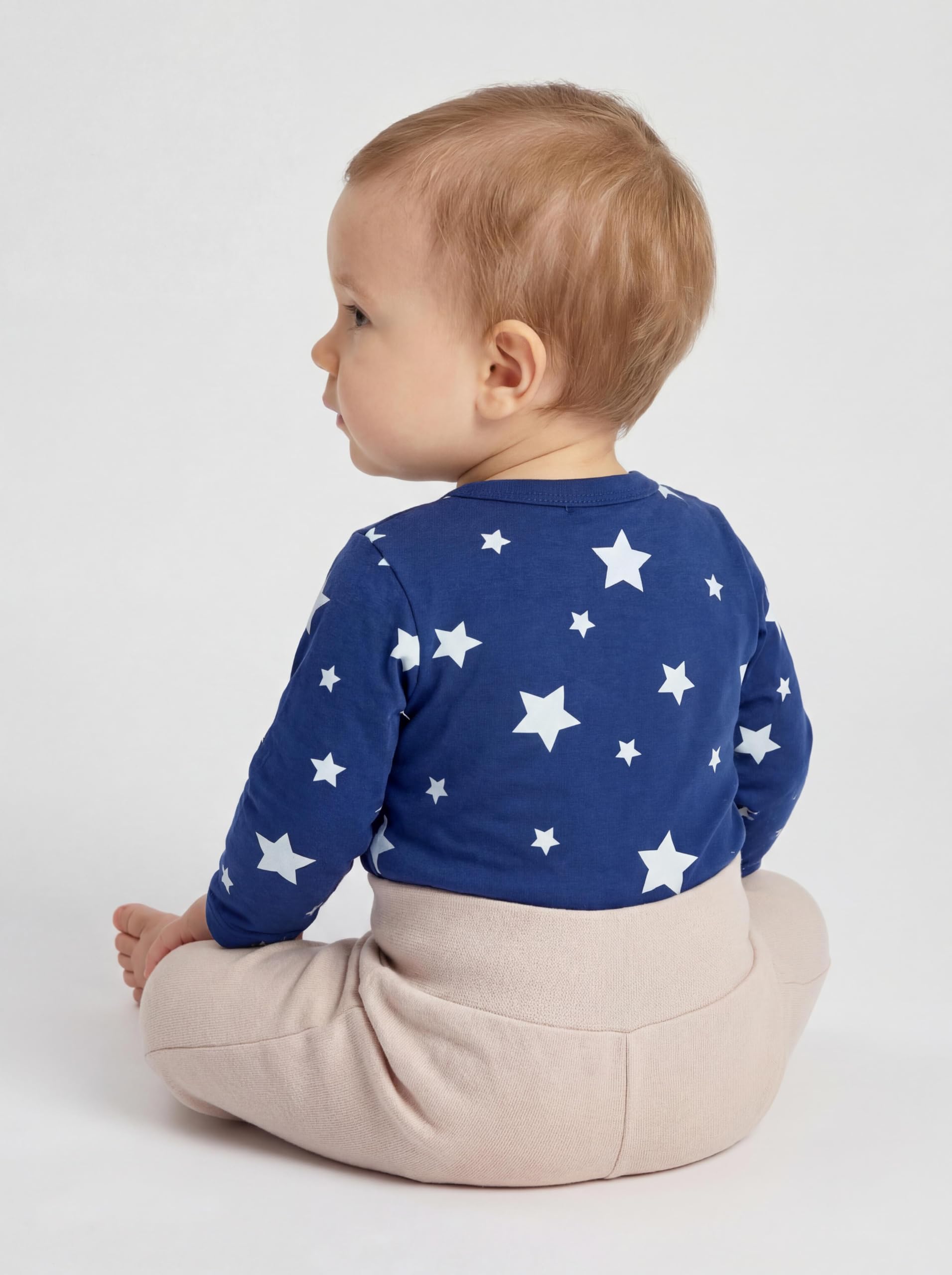 TupTam Camiseta Manga Larga para Bebé Niño, Paquetes de 5