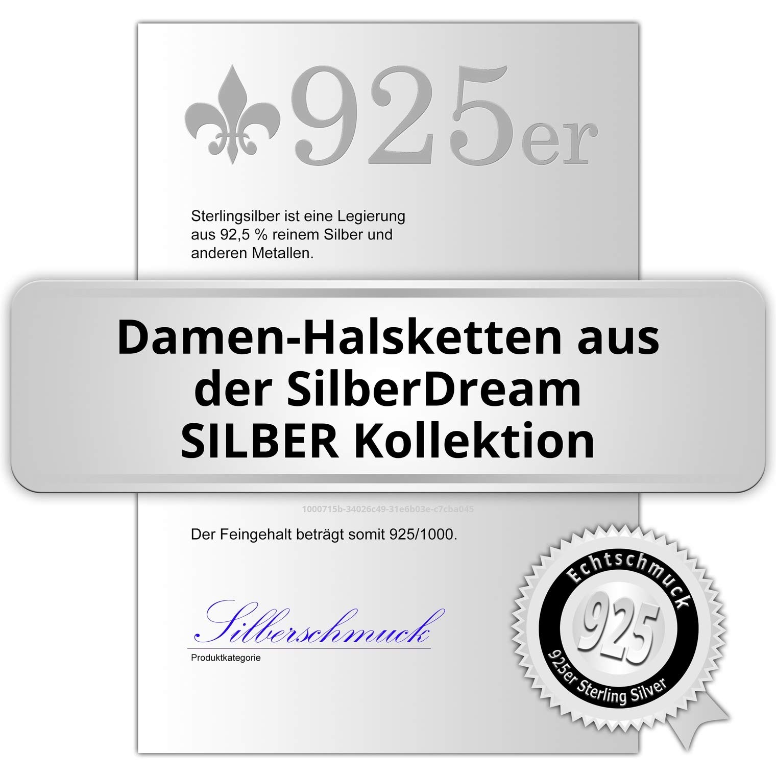 SilberDream oval Halskette silber Schmuck 70cm Erbskette 925 Silber SDK20970 Silber Halskette