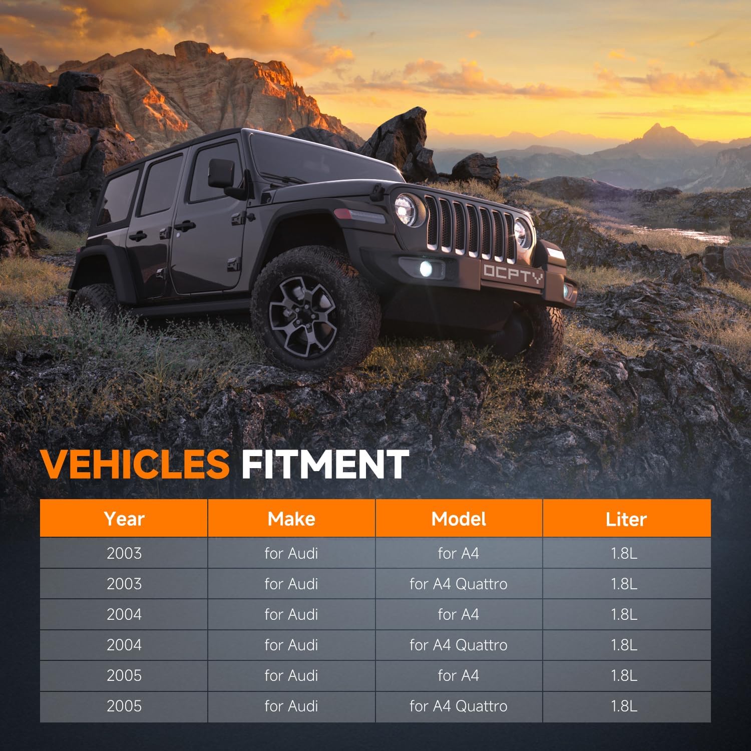 OCPTY 2556 Engine Coolant Radiator Compatible with 2003-2006 for A4 1.8L 2006-2008 for A4 2.0L 2003-2005 for A4 Quattro 1.8L 2006-2008 for A4 Quattro 2.0L,For Audi A4 Replace# 2556,8E0121251AQ