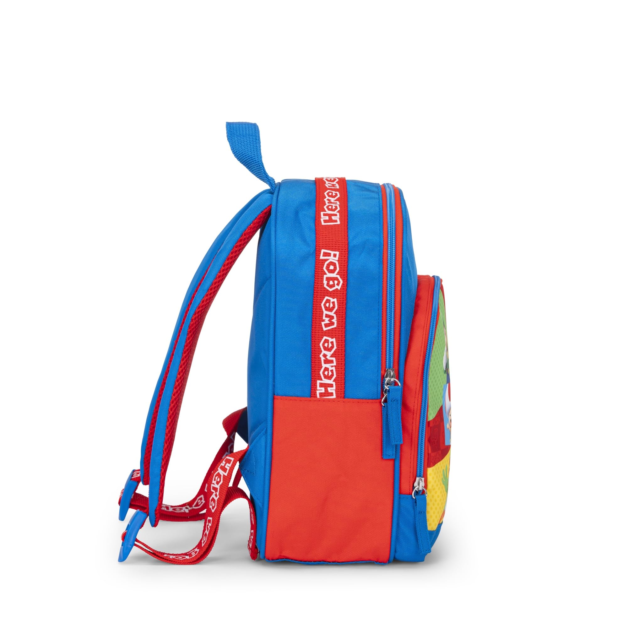 Super Mario Rucksack für Jungen und Mädchen, offizielles Super Mario, ideal für Kindergarten und Freizeit, mit gepolsterten Schultergurten, Rückseite und thermogeformtem Boden, mit praktischen
