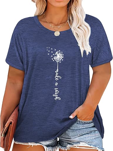 Plus Size Dandelion Shirts Women 